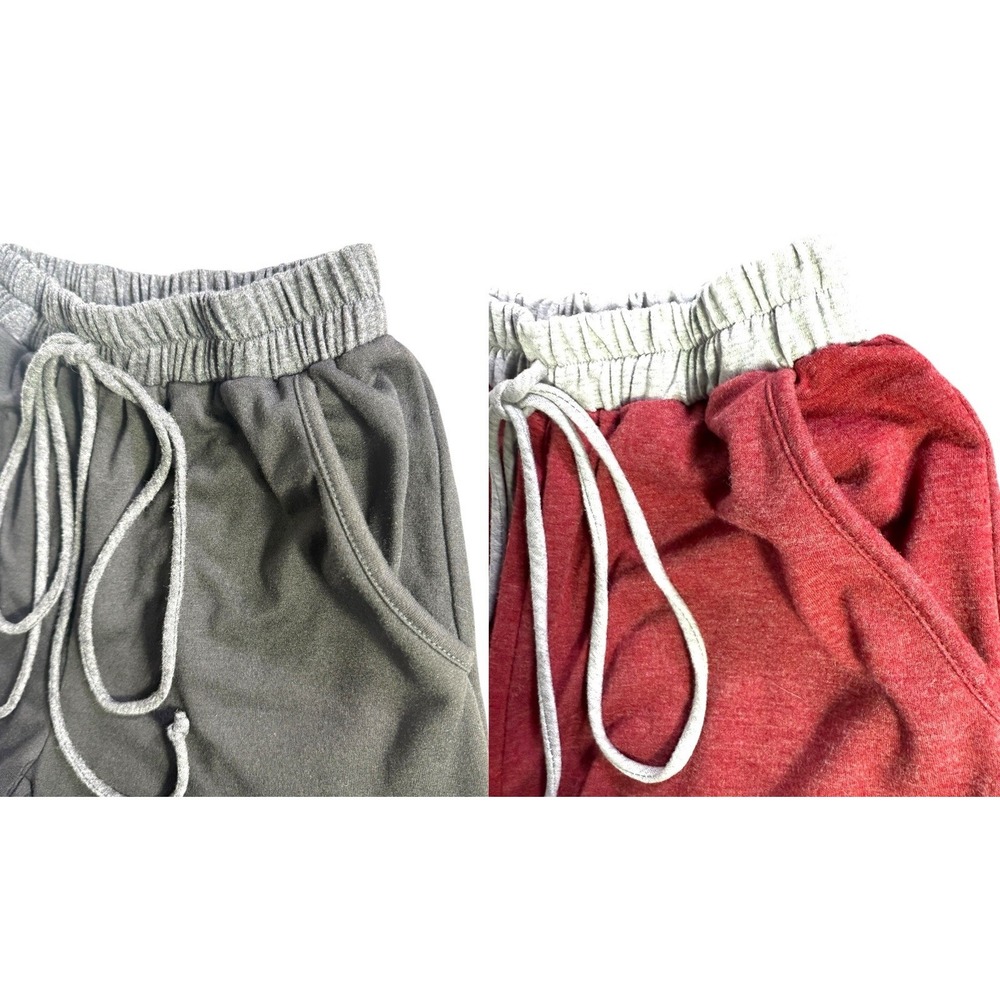 Frumos Lot Of 2 Lounge Elastic Waist Maroon & Black Shorts‎ Jr Teen Size Small - Picture 4 of 8